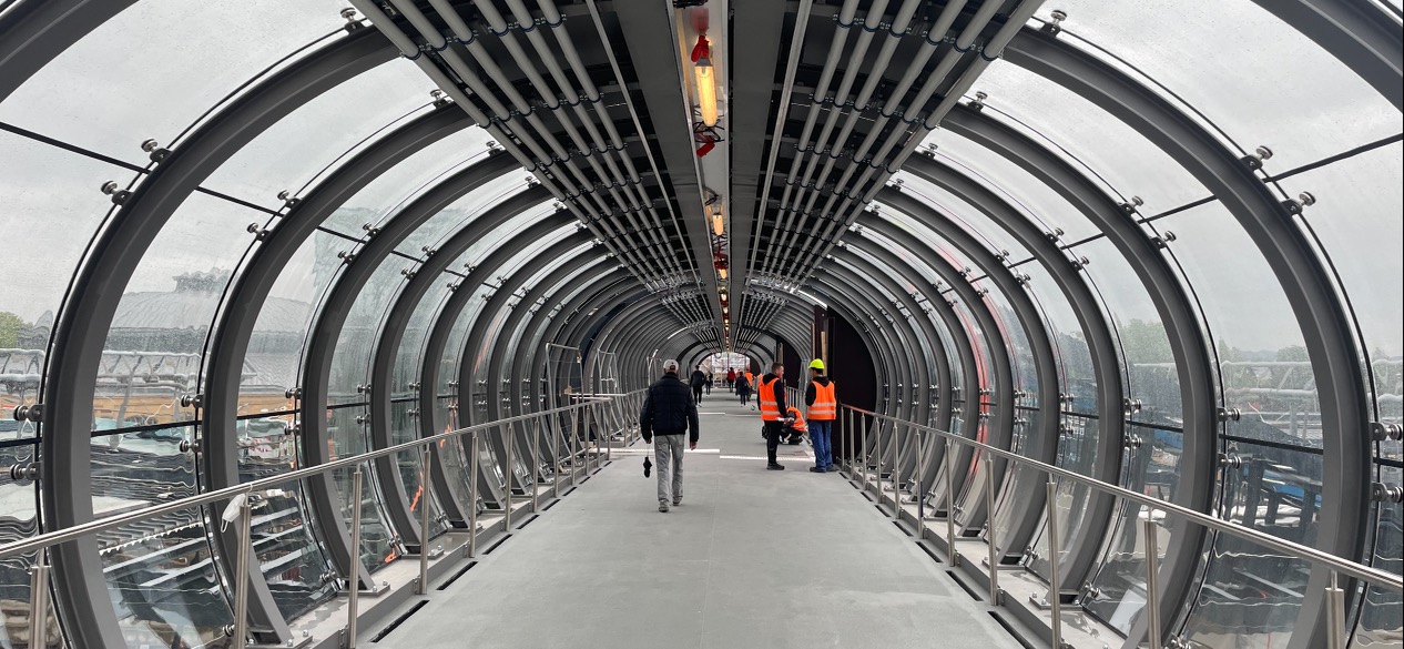 nouvelle passerelle gare de luxembourg ouverte